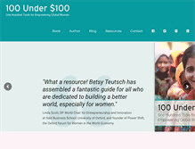 Tablet Screenshot of 100under100.org